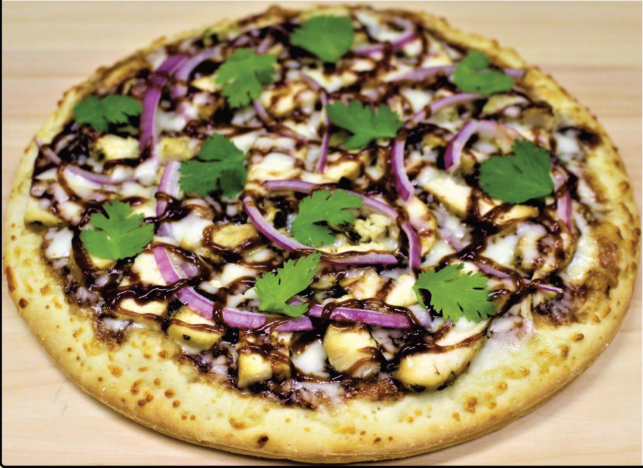 BBQ Chicken Pizza.
