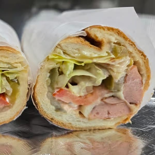 Frank Hot Dog Sandwich.
